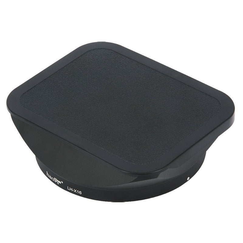 Haoge Bayonet Square Metal Lens Hood Shade with Cap for Fujifilm Fuji Fujinon XF16mmF1.4 XF 16mm F1.4 R WR Wide Angle on X-Pro2 X-Pro1 X-T2 X-T1 X-T20 X-T10 X-E2S X-A5 X-A20 X-E3 X-H1 Replace LH-XF16 - Image 5